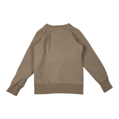 Gugguu logo sweatshirt, tan | 116cm