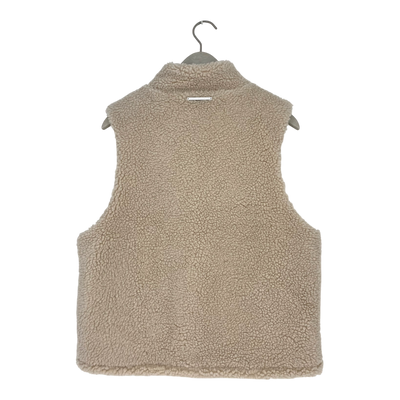 Embassy of Bricks and Logs lima sherpa teddy vest, cream | woman S
