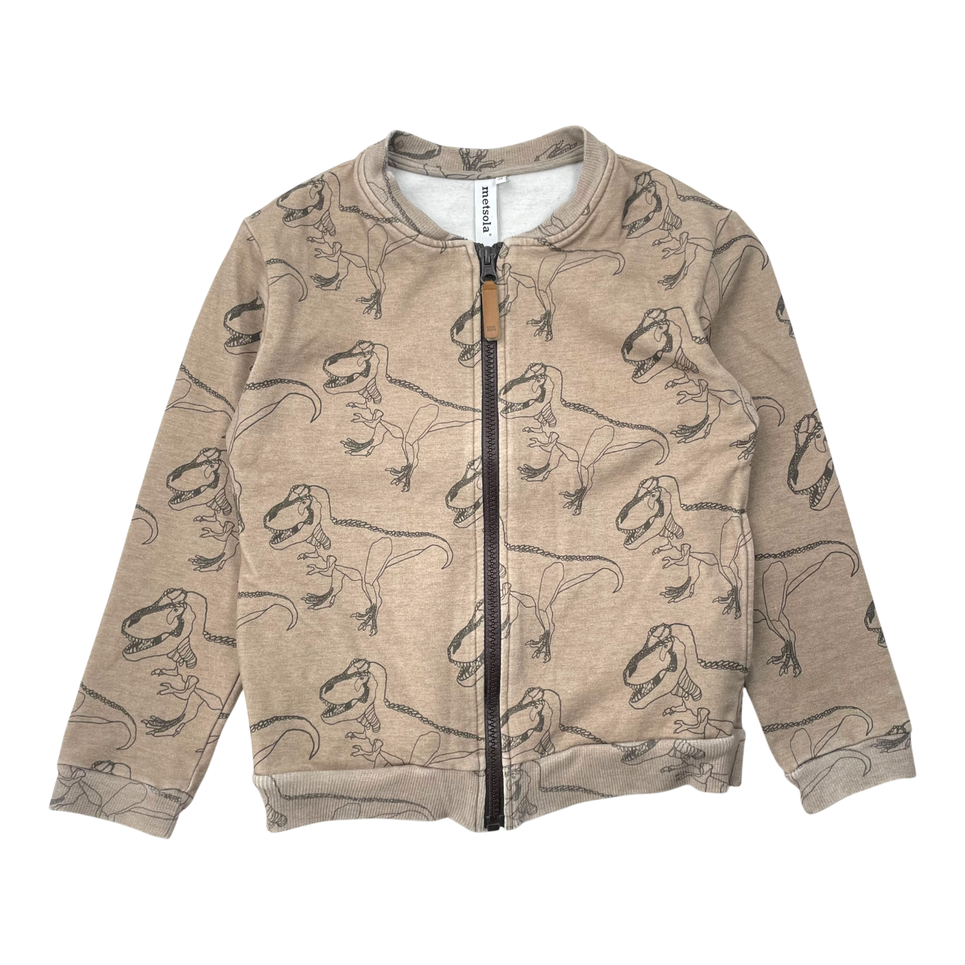 Metsola zip sweatshirt, dino | 122/128cm