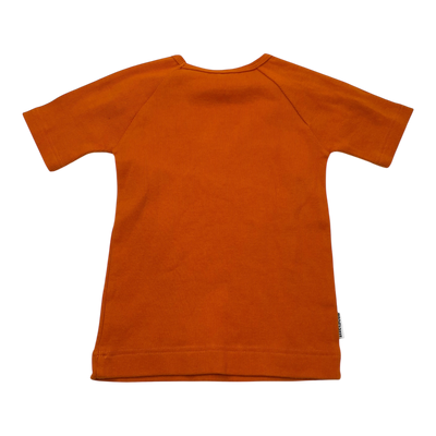 Metsola rib t-shirt, carrot | 104cm
