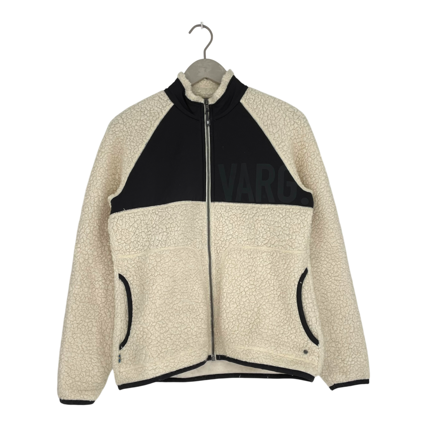 Varg abisko wool zip hoodie, cream | woman M