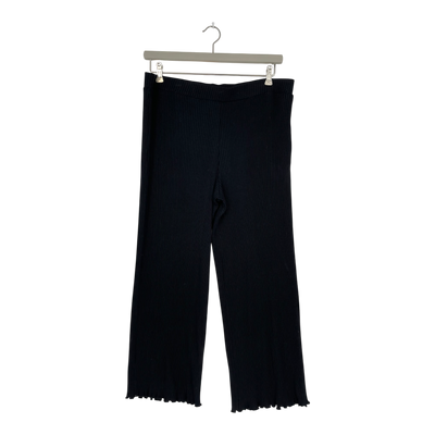 Toive wide rib tricot pants, black | woman XL