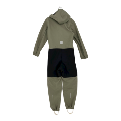 Reima nurmes softshell overall, moss green | 122cm