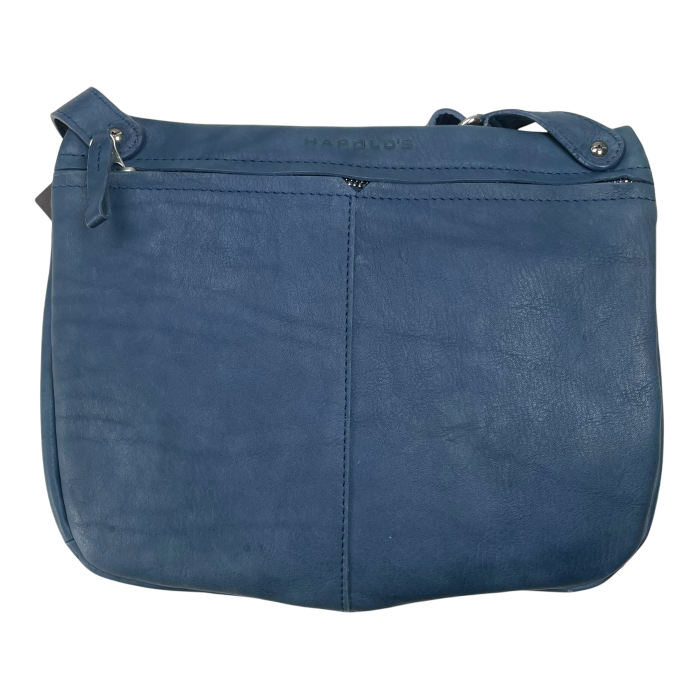 Harold's Bags leather chaza beltbag, midnight blue