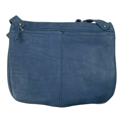 Harold's Bags leather chaza beltbag, midnight blue