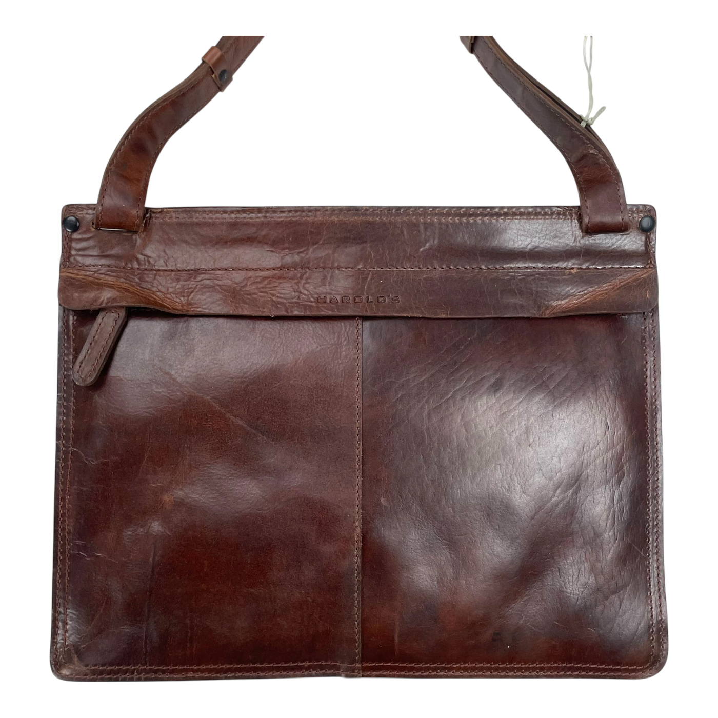 Harold's Bags leather aberdeen messenger bag, brown