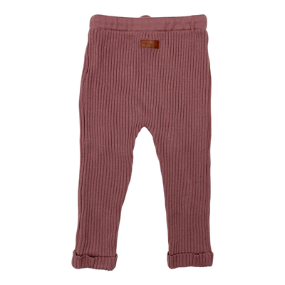 Metsola merino knitted leggings, rose | 86/92cm