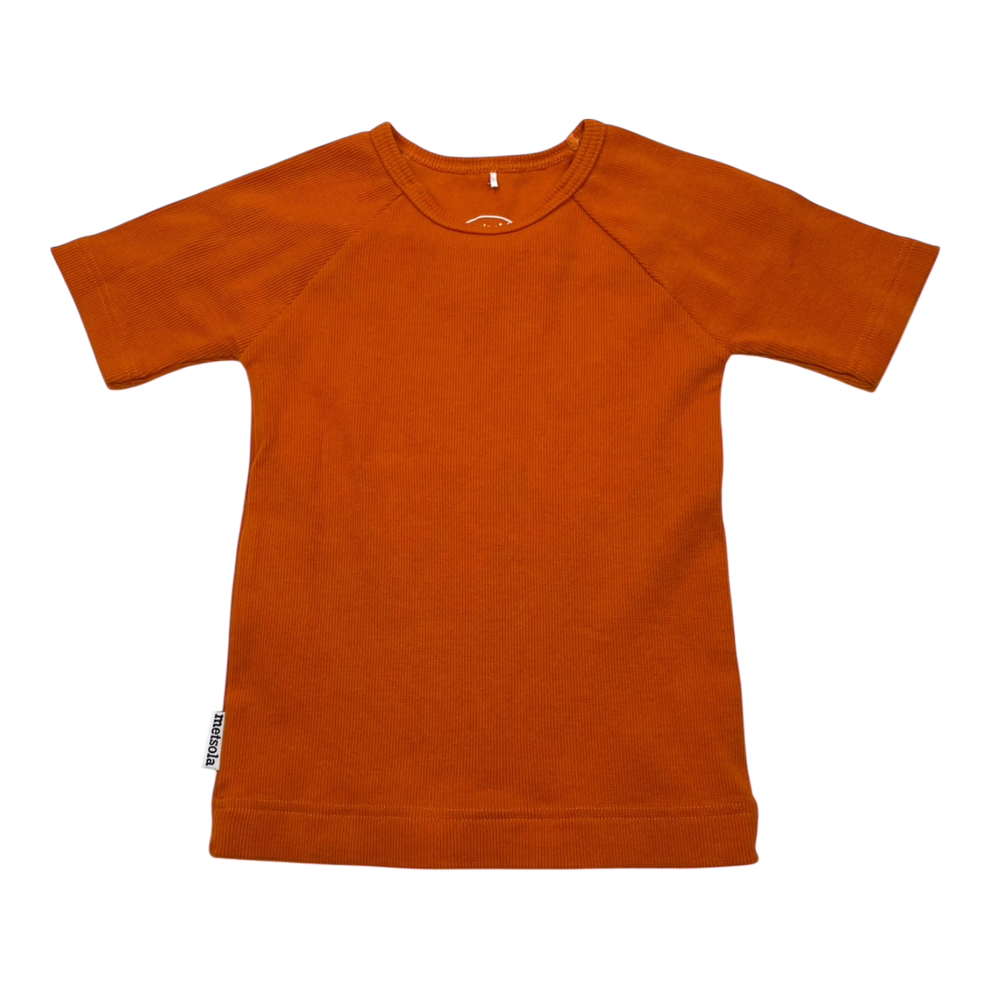Metsola rib t-shirt, carrot | 104cm