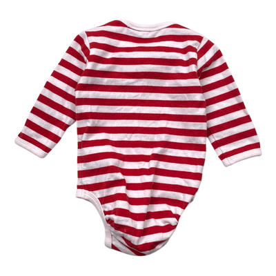 Marimekko stripe body, red & white | 62cm