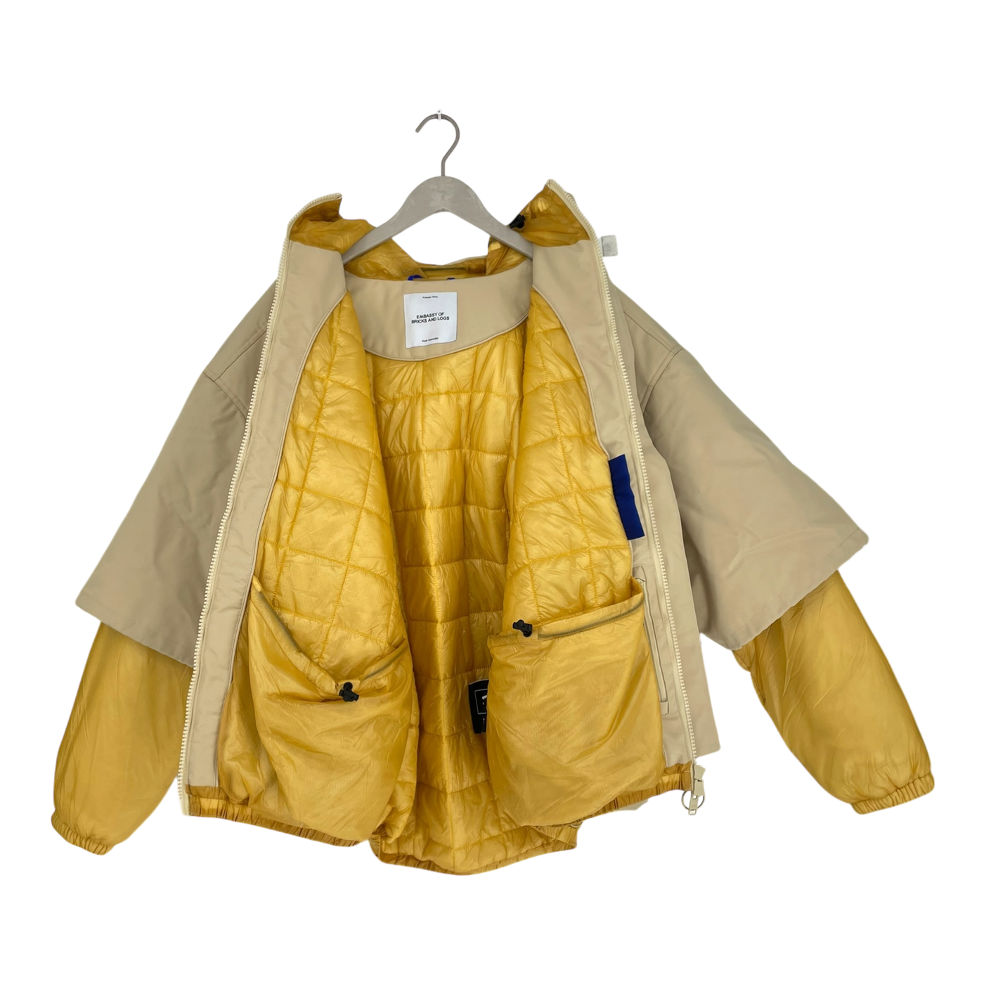 Embassy of Bricks and Logs Terrace utility jacket, sand/yellow | unisex L