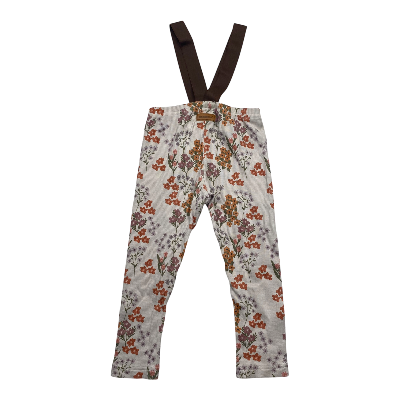 Metsola rib brace leggings, flower | 98/104cm