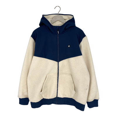 Reima samota teddy fleece jacket, dark blue/white | woman M
