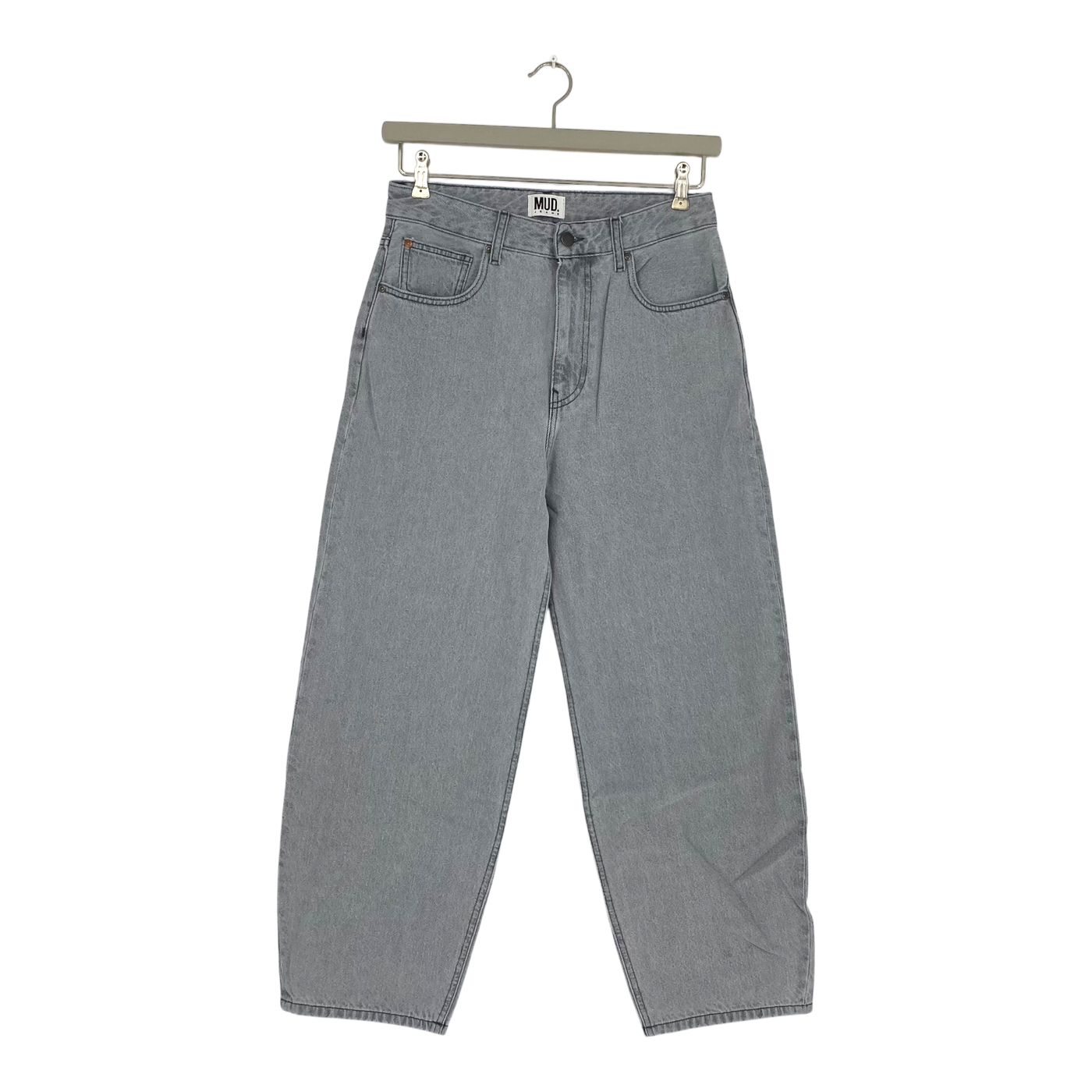 Mud Jeans brooke high barrel jeans, grey | woman w27