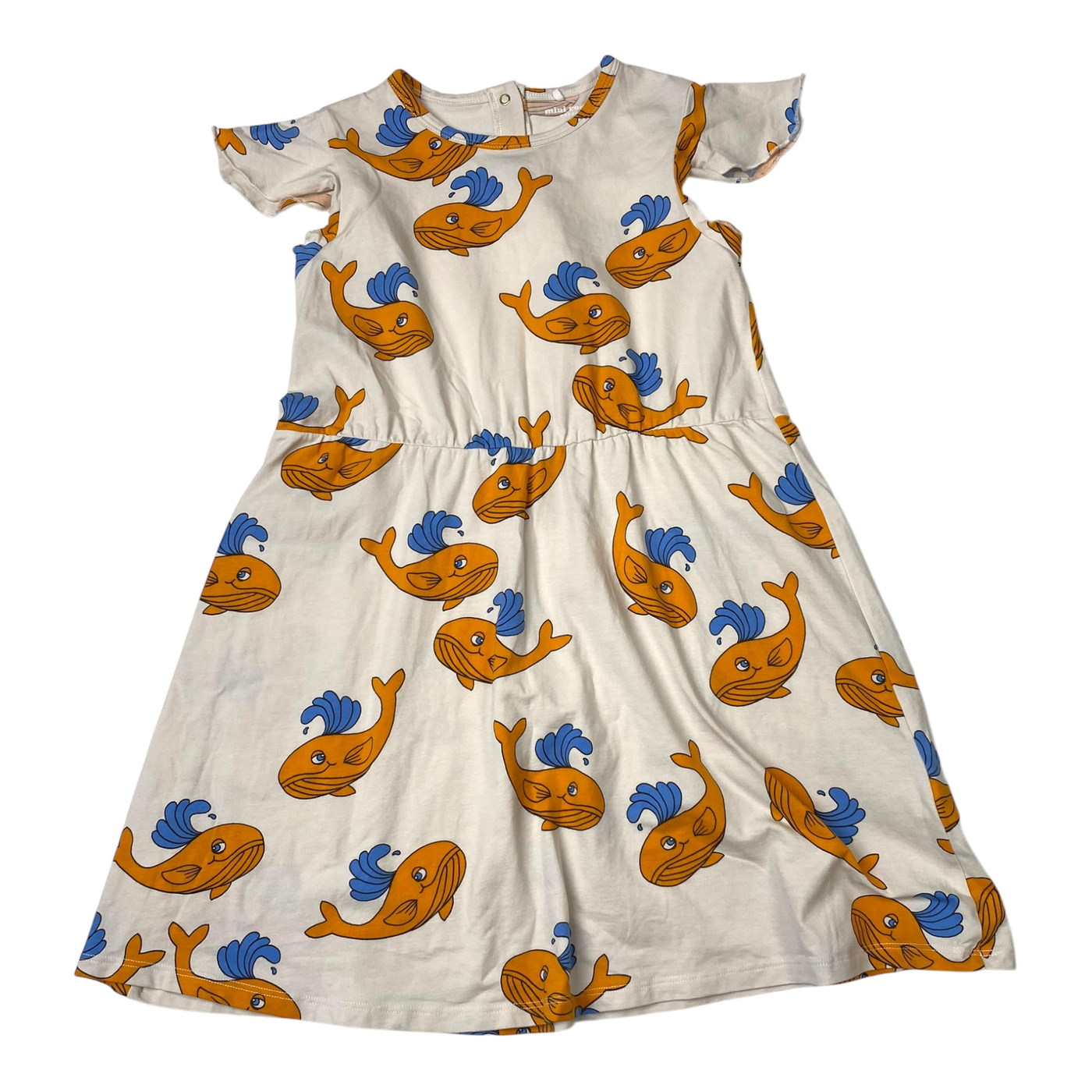 Mini Rodini dress, whale | 128/134cm