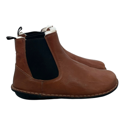 VIBAe Helsinki leather shearling boots, cognac brown | 42