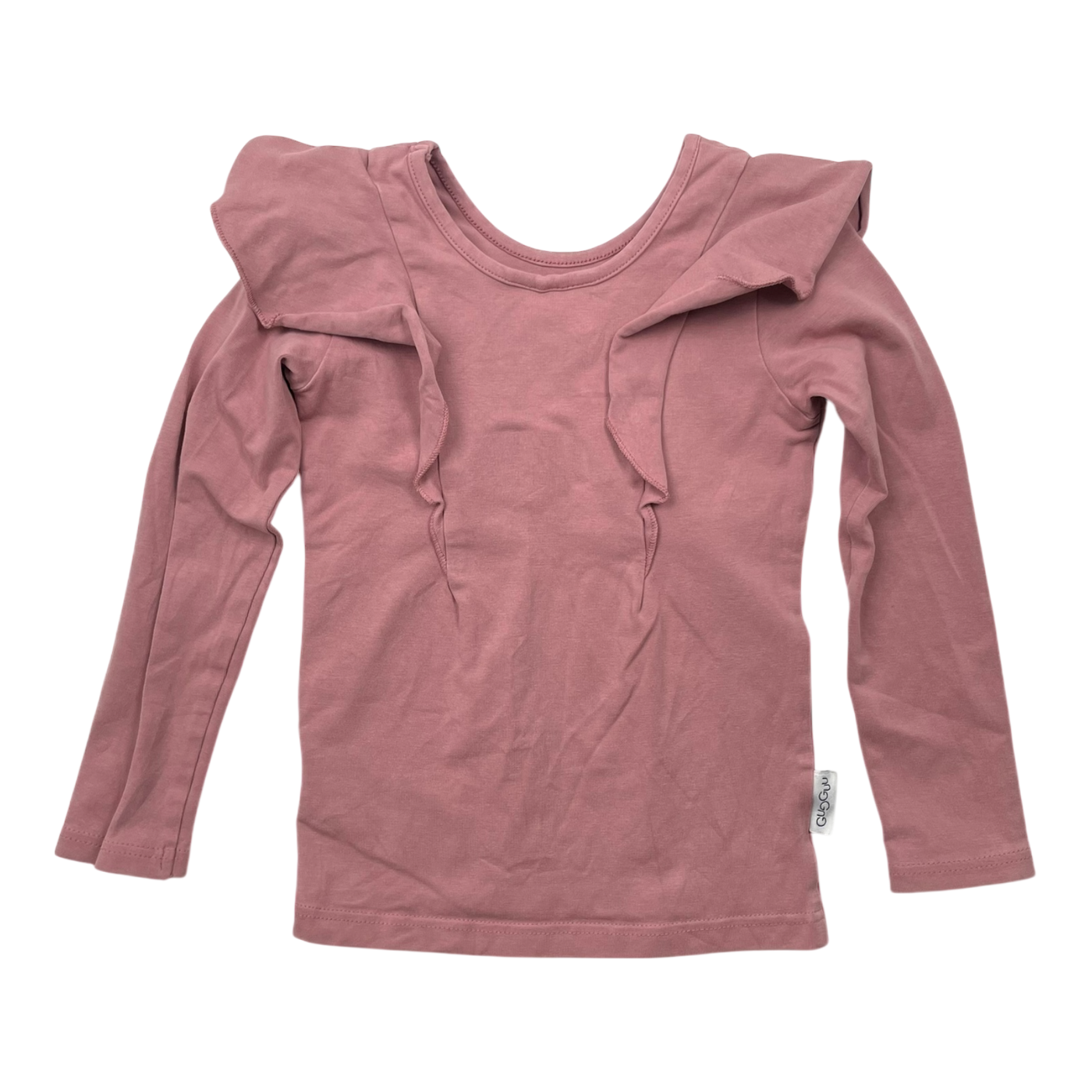 Gugguu frill shirt, rustic rose | 92cm