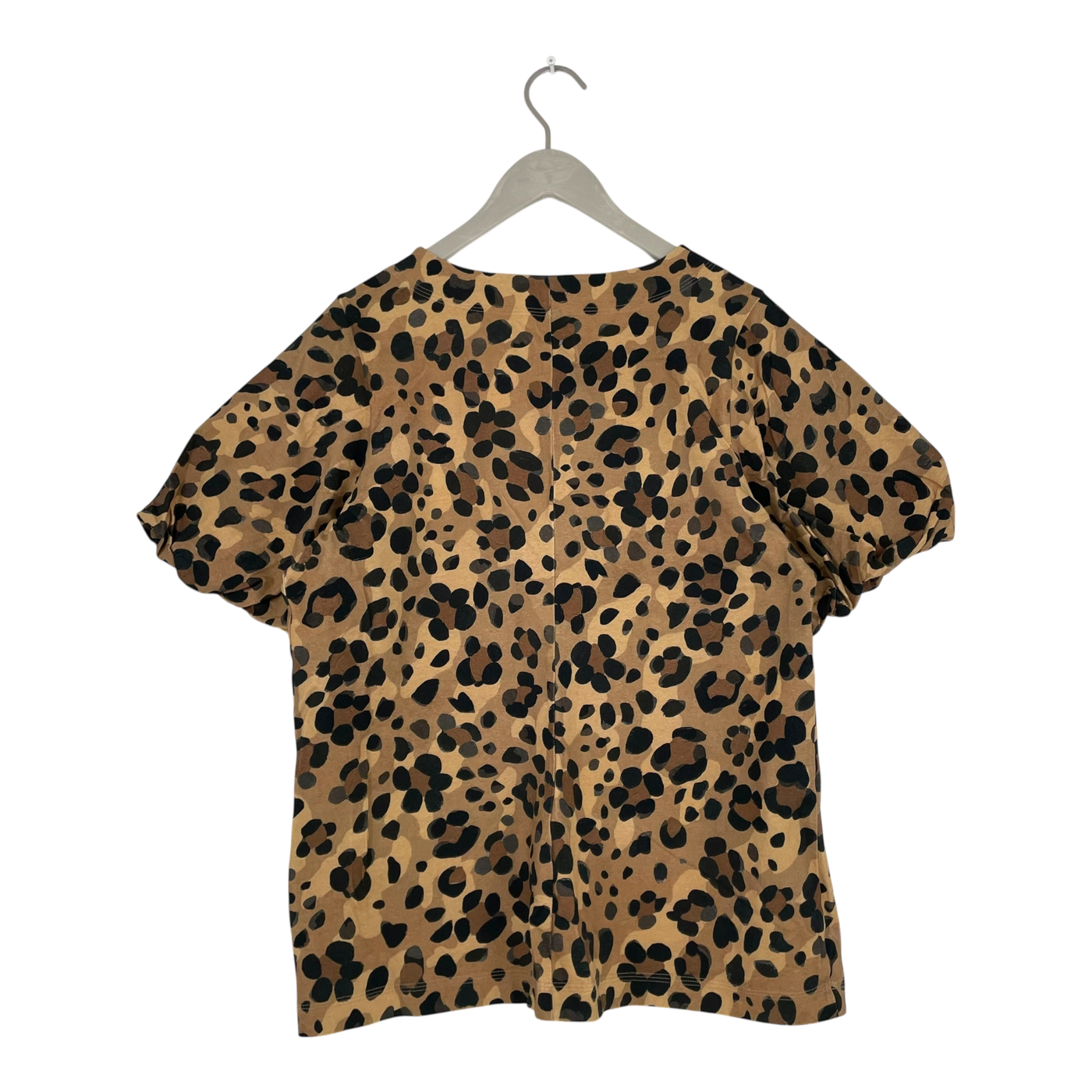 Ommellinen puffipaita t-shirt, leopard | woman XL
