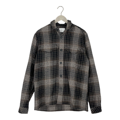 Samsøe Samsøe button shirt, brown | man L