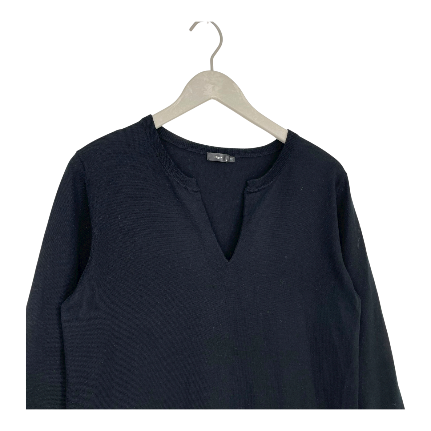 Filippa K merino tunic, black | woman XL