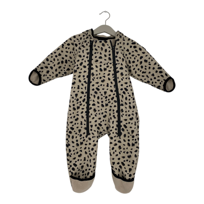 Polarn O. Pyret animal ear softshell overall, beige | 74cm