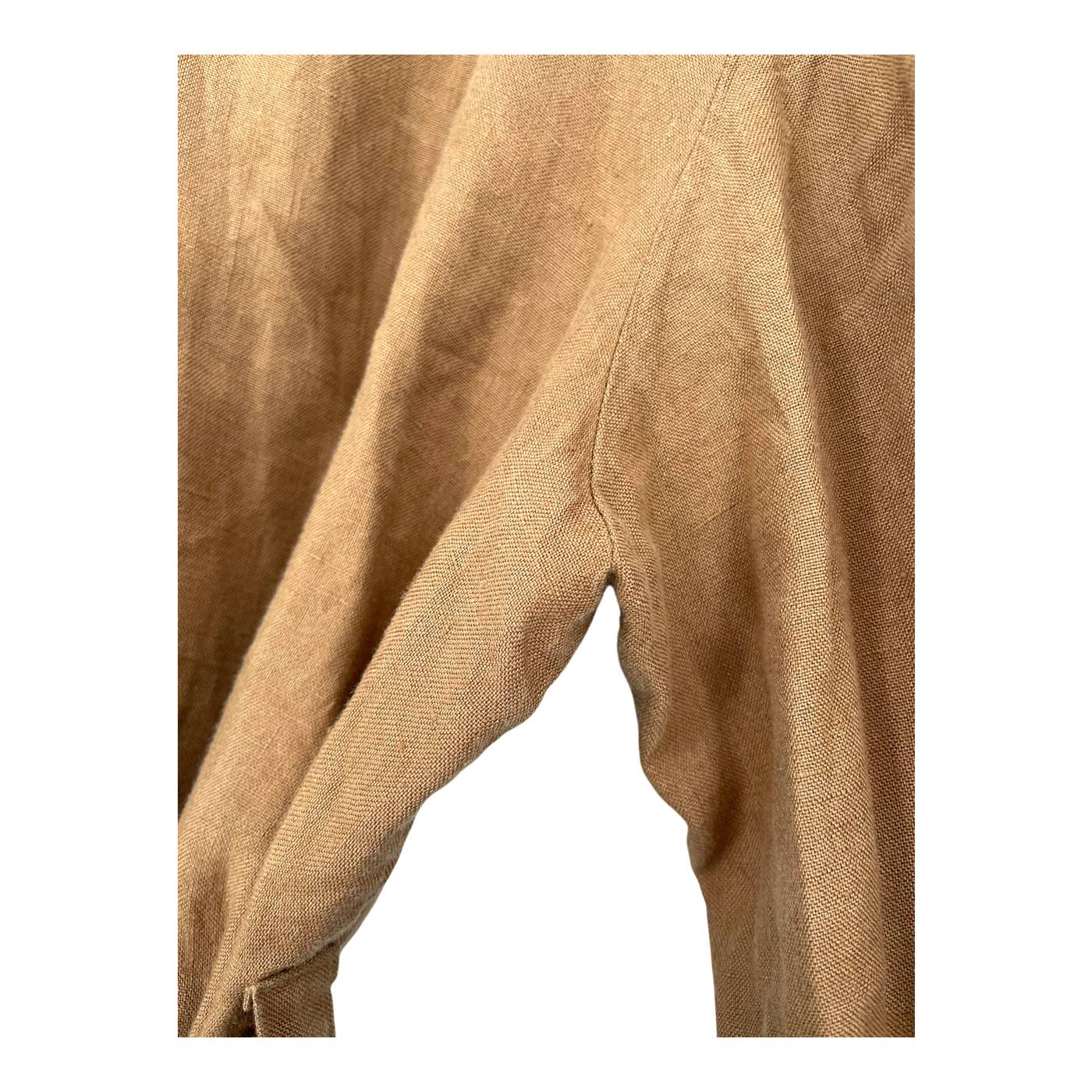 COS buttoned linen dress, caramel brown | woman 38