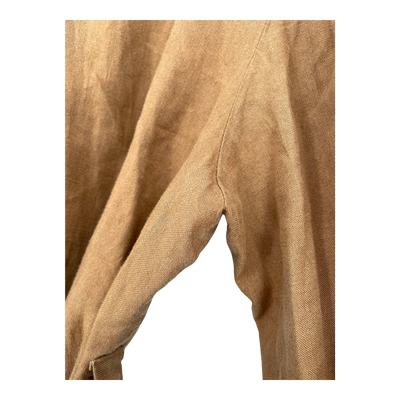 COS buttoned linen dress, caramel brown | woman 38