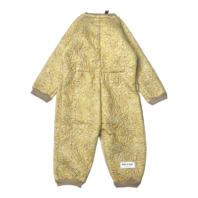 Mini A Ture boi thermo suit, yellow elderfower | 74cm