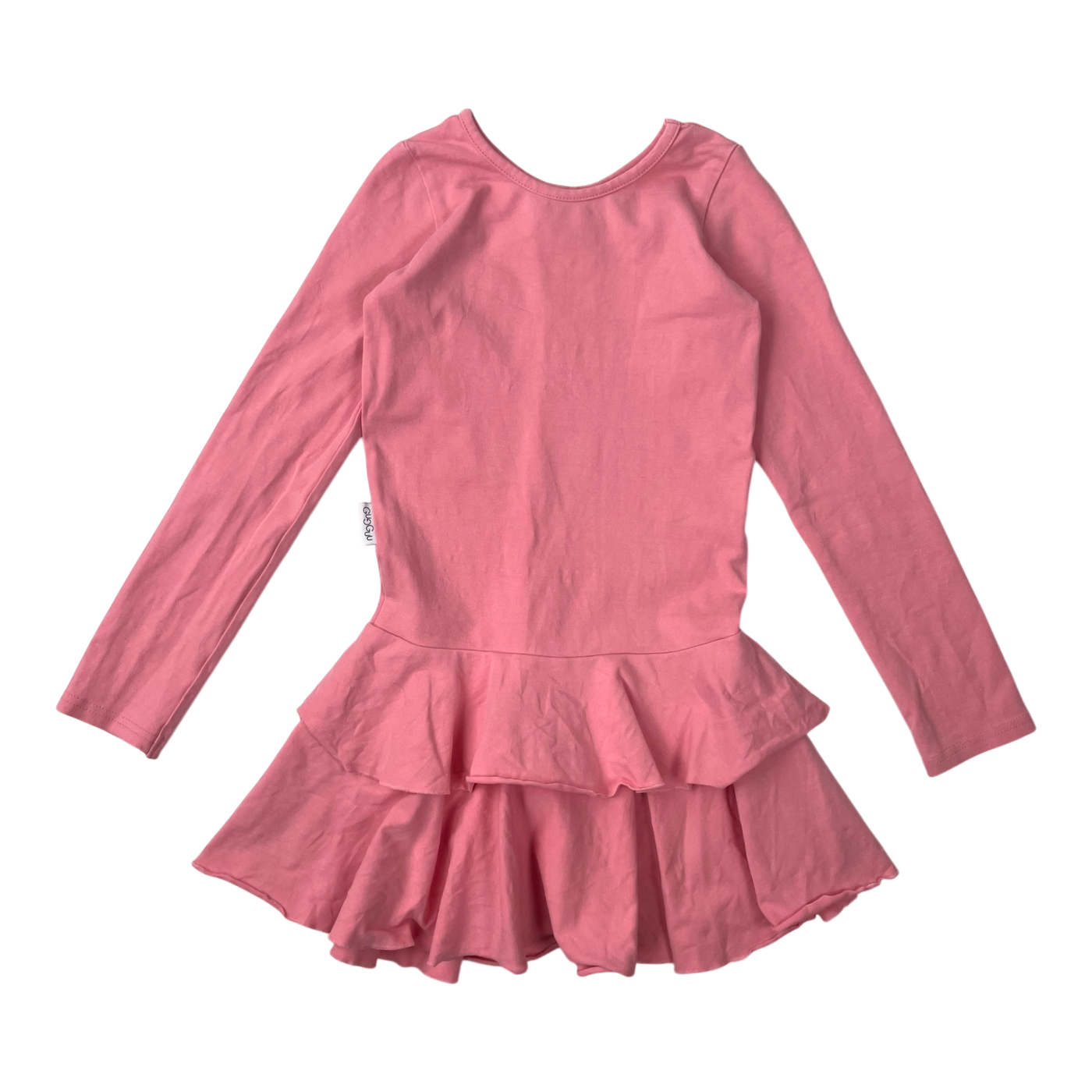 Gugguu frilla dress, salmon pink | 116cm