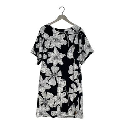 Blaa tricot dress, flower | woman M