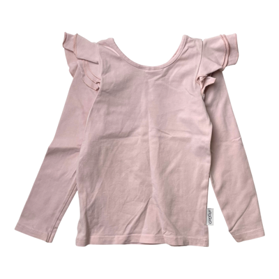 Gugguu frill shirt, misty rose | 92cm