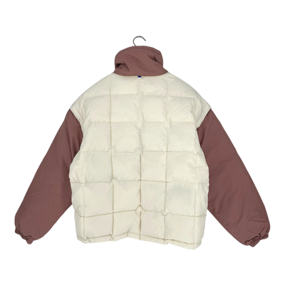 Embassy of Bricks and Logs Nonsan puffer jacket, off white/rose | unisex L