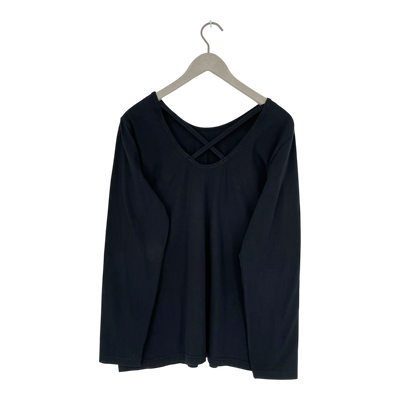 Kaiko cross shirt, black | woman XL