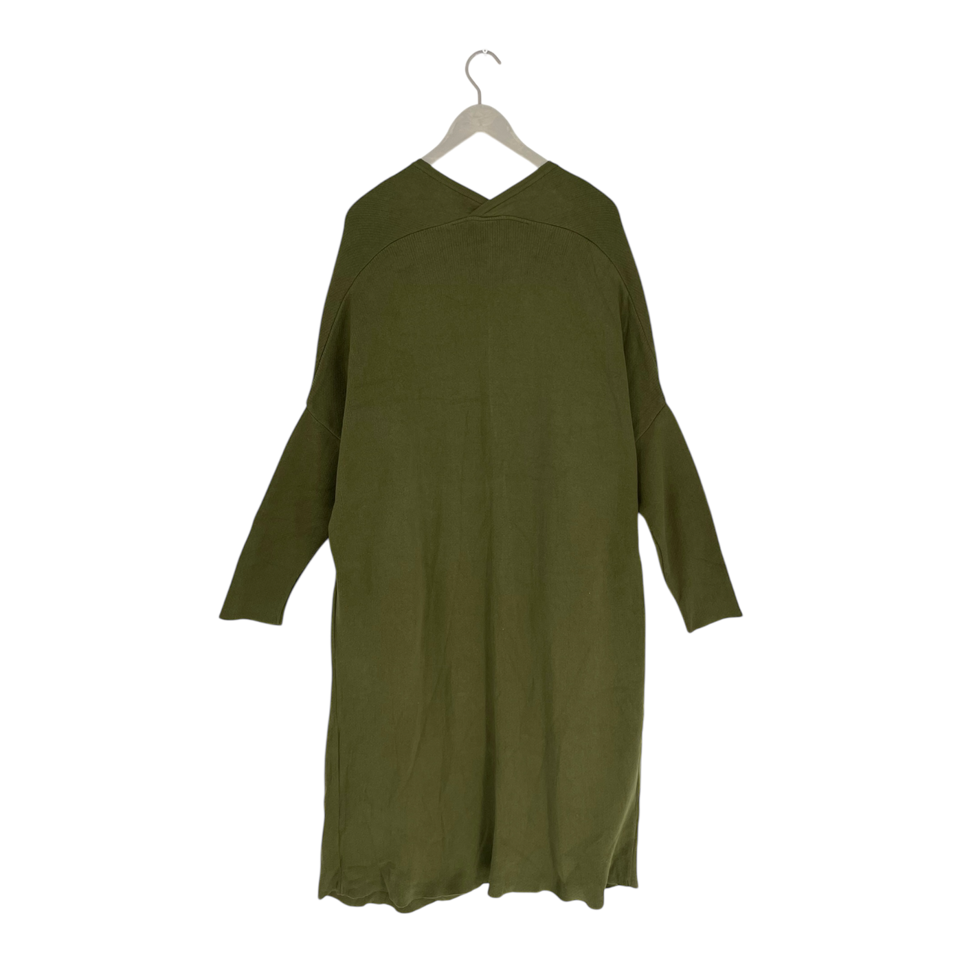 Papu long split cardigan, green | woman M/L
