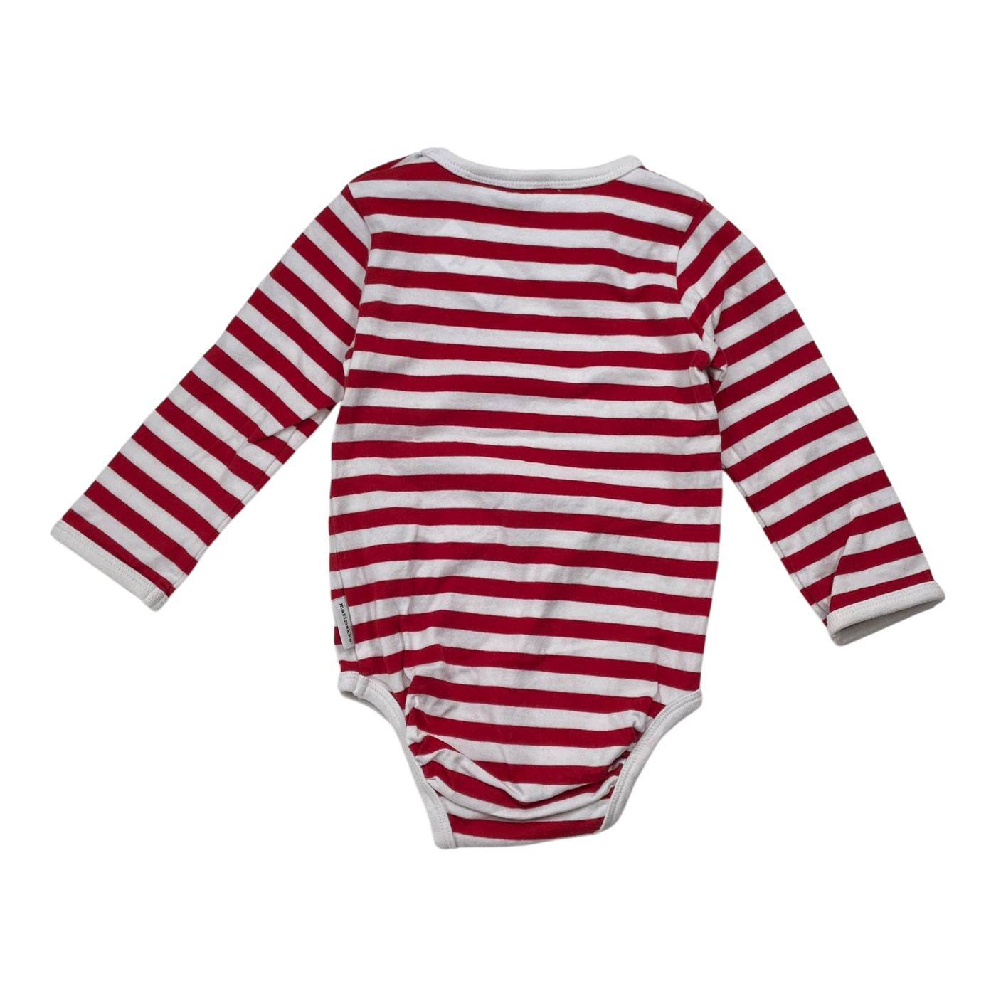 Marimekko tasaraita body, red/white | 86cm