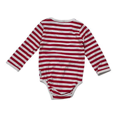 Marimekko tasaraita body, red/white | 86cm