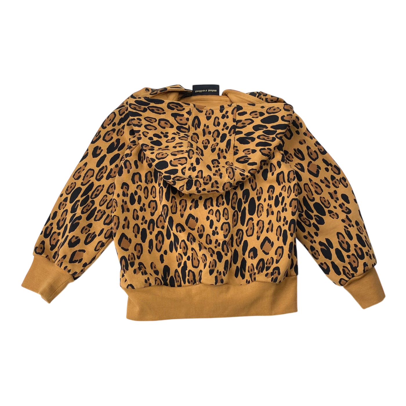 Mini Rodini zip hoodie, leopard | 104/110cm