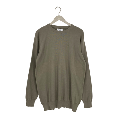 Makia cove knit sweater, light olive | man M