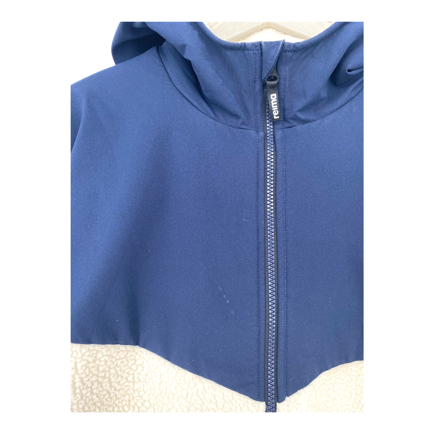 Reima samota teddy fleece jacket, dark blue/white | woman M