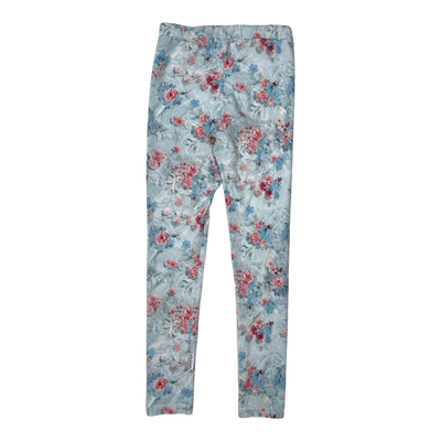 Gugguu leggings, light blue flower | 122cm