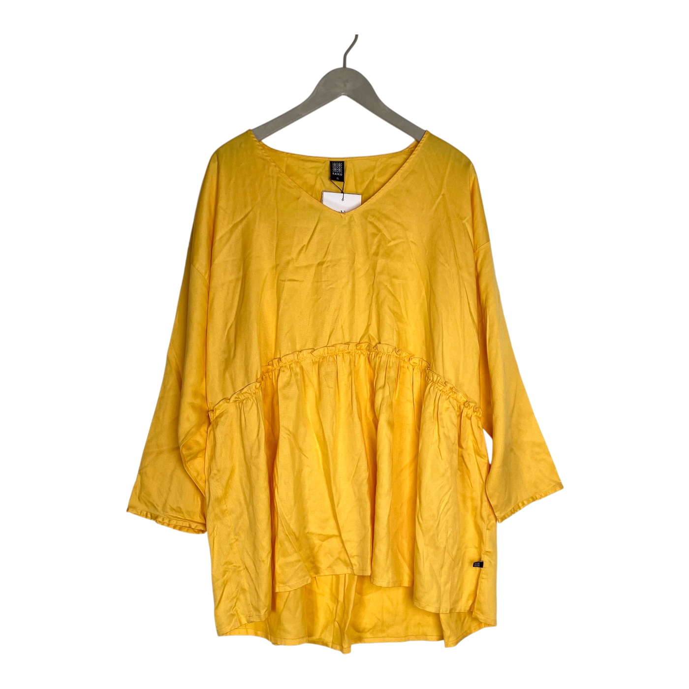 Kaiko flowy blouse, yellow | woman XL