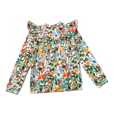 Metsola sweat jacket, flower | 134/140cm