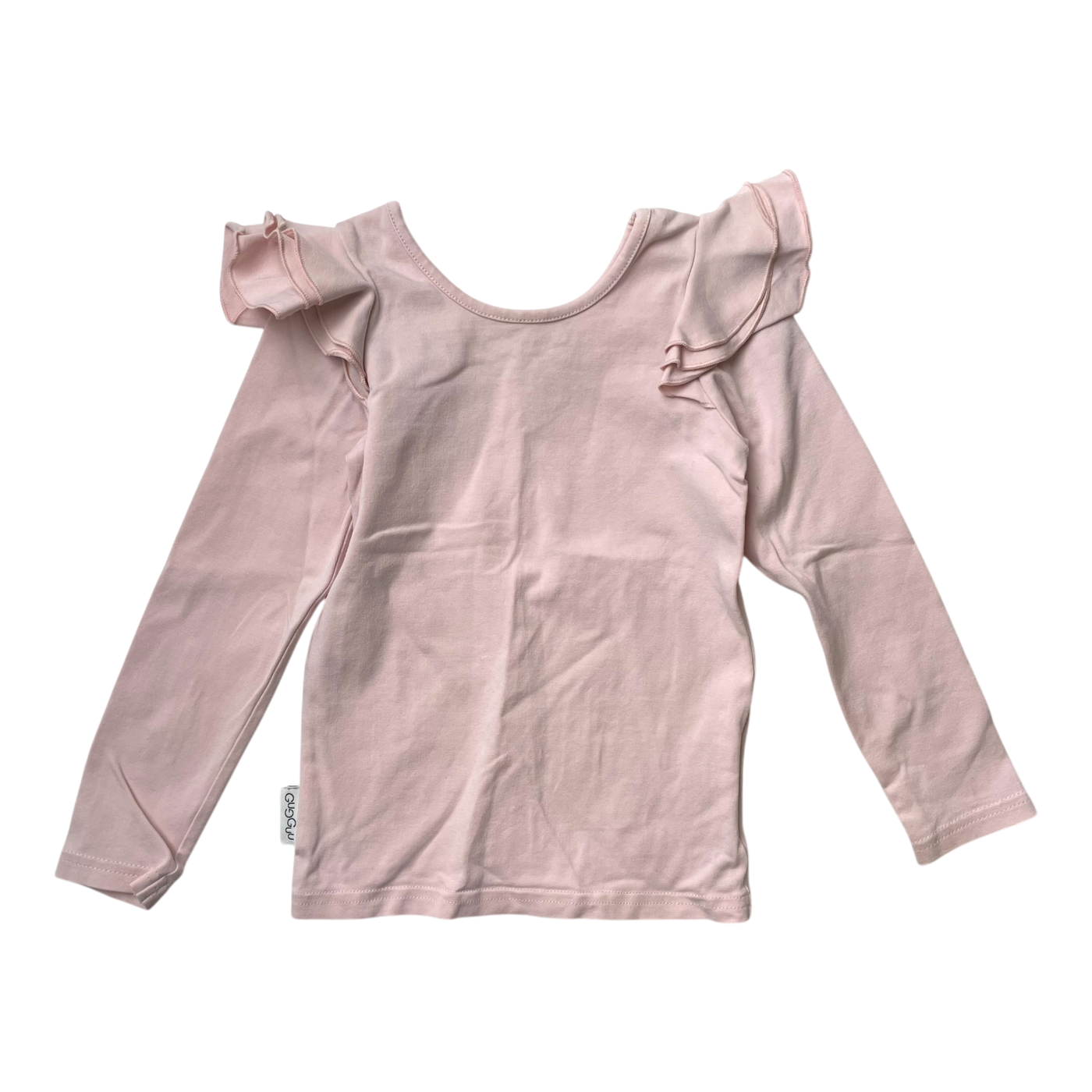 Gugguu frill shirt, misty rose | 92cm