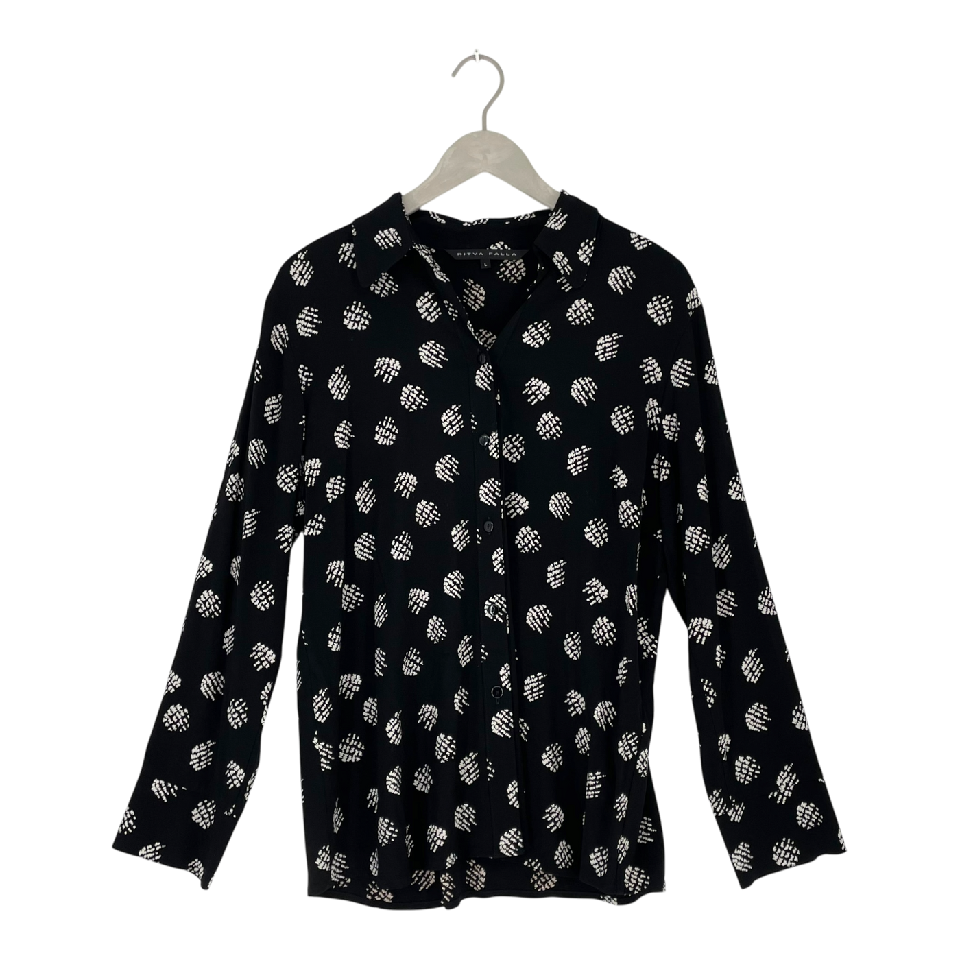 Ritva Falla button shirt, black | woman L