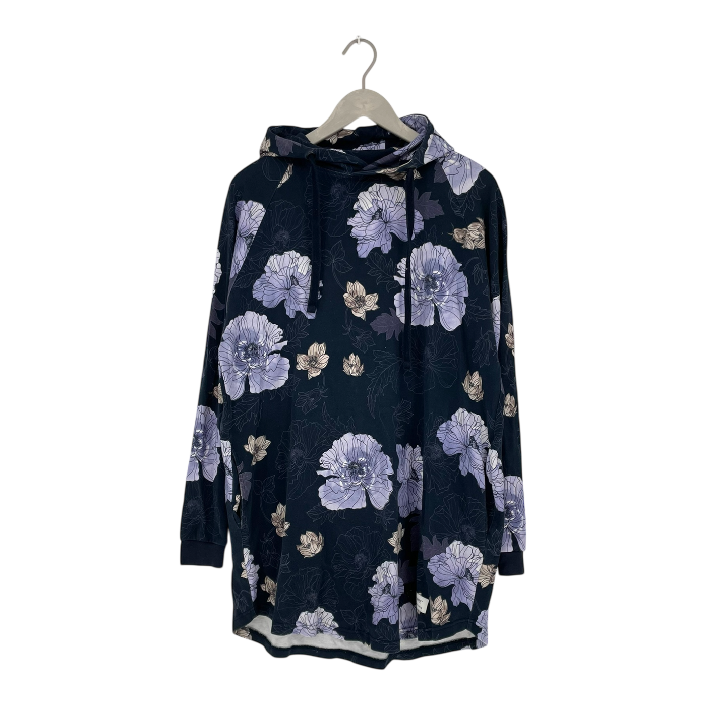Riva Clothing hoodie dress, flowers | woman M