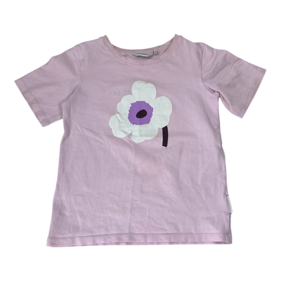 Marimekko unikko t-shirt, pink | 104/110cm