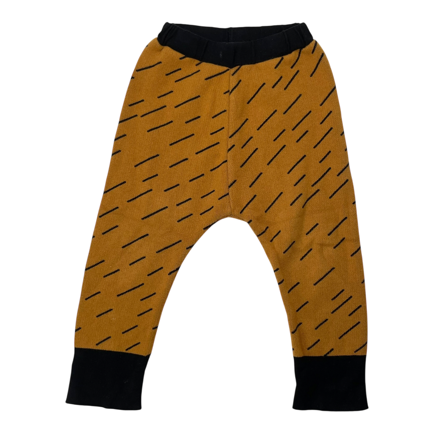 Papu knit stripe pants, brown/black | 86/92cm