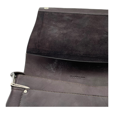 Harold's Bags leather campo messenger bag M, dark brown