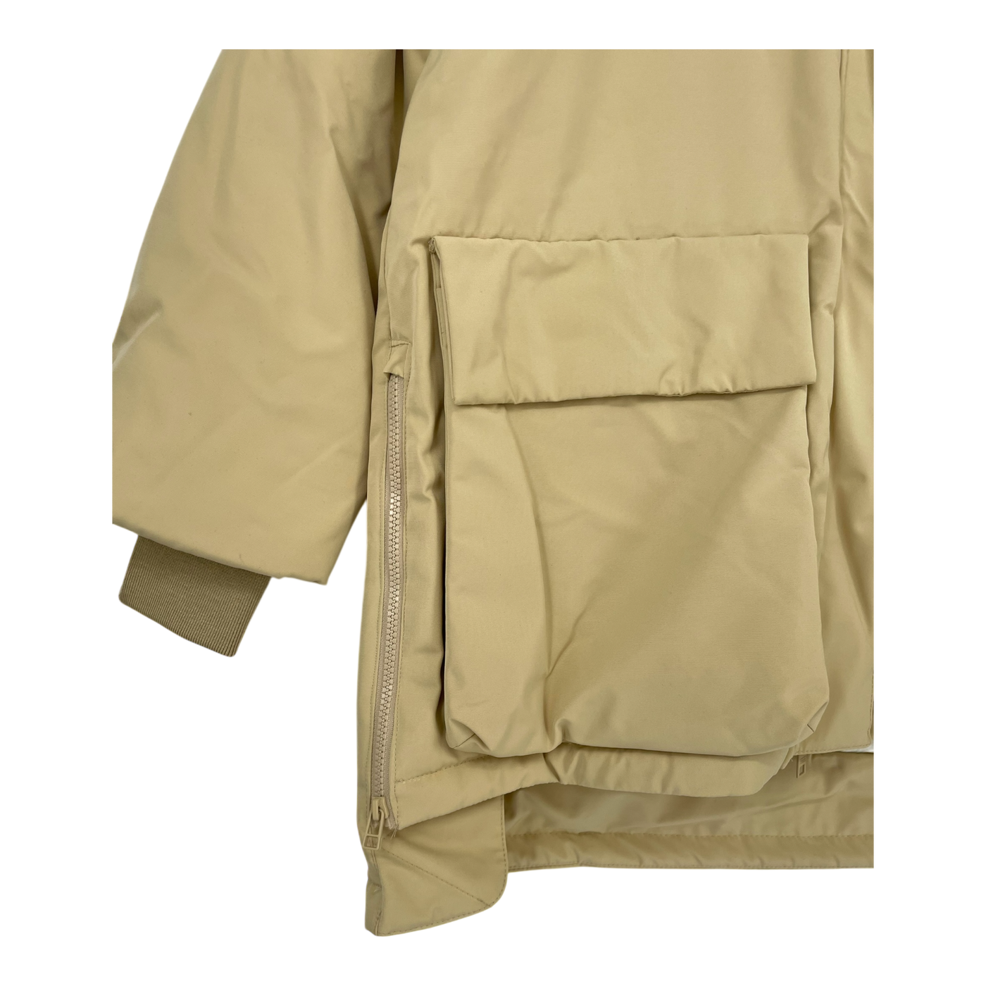 Embassy of Bricks and Logs finley short parka jacket, sand | unisex S