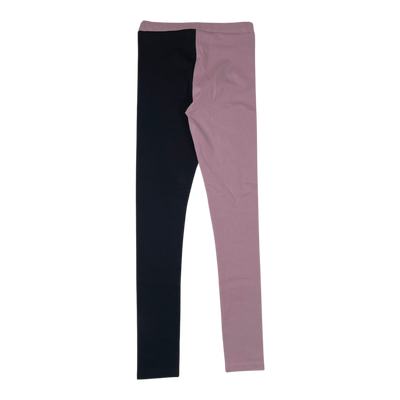 Gugguu block leggings, orchid smoke/black | 128cm