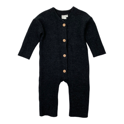 Mainio boiled wool jumpsuit, black | 86/92cm
